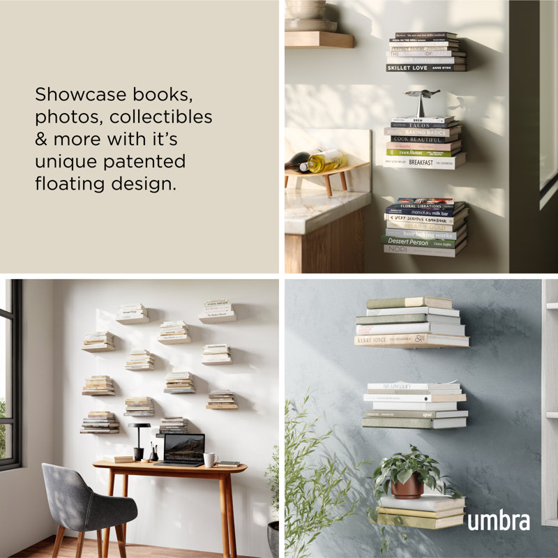 Conceal 3 Piece Metal Floating Shelf